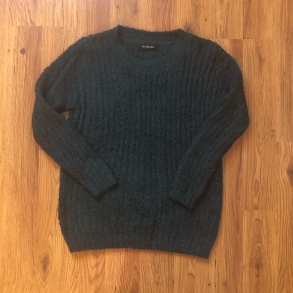 Like New Fuzzy Green Sweater - Picture 2 of 4